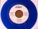 Gene Vincent - Be-Bop-a-Lula/Woman Love 45 blue vinyl rockabilly VG+ HEAR