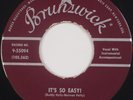 CRICKETS: It’s So Easy / Lonesome BUDDY HOLLY Brunswick Rockabilly 45 VG++ Hear?