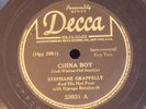Stephane Grappelly-Django Reinhardt/China Boy-Moonglow/Decca 23031/E to E-