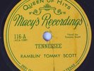 HEAR Rockabilly Bopper 78 rpm RAMBLIN' TOMMY SCOTT Tennessee MACY'S 116