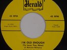 RONNIE PEARSON: Hot Shot / I’m Old Enough HERALD Rockabilly MARIANO REPRO 45 NM