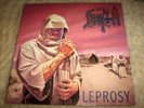 DEATH Leprosy VINYL LP record RARE GREEN LABEL PROMO album EX 1st Pressing 1988