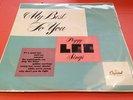 PEGGY LEE - My Best To You - 1952 Capitol LC6817 UK 10