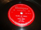 JUMP BLUES / R&B- KING PERRY- UNIQUE 78 RPM- BLUES AT XMAS / HELLO PEACH- LISTEN