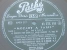 PATHE DTX 191 MOZART A PARIS ( Record N° 1 ) / Dumont , Veyron Lacroix LP RARE