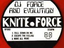 Kniteforce - Fall Down On Me - Limited edition Red Vinyl 1 of 200