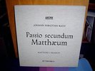 KARL RICHTER JOHANN SEBASTIAN BACH MATTHAUS PASSION ED.1 STEREO ARCHIV 198 009