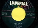 LORD LUTHER  The Truth b/w A Thinkin' Man's Girl