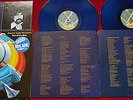LP ELO Out of the Blue UK 2 Album Set in BLUE vinyl with Poster EX/EX+/EX+