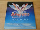 Hawkwind Sonic Attack - LP album record signed autographed 12