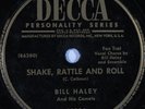 HEAR Rock 'n' Roll 78 rpm BILL HALEY & his COMETS Shake Rattle and Roll DECCA