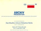 ARCHIV STEREO ED1 - BACH - FOURNIER - CELLO SUITES 5 & 6 - NM(+)
