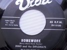 DINO * DIPLOMATS doowop 45 HUSH A BYE MY LOVE HOMEWORK on VIDA black label e8320