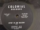78 RPM Johnny Dee COLONIAL Sittin In the Balcony