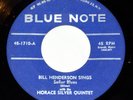 Nice Original Blue Note 45 HORACE SILVER / Bill Henderson Senor Blues / Tippin'