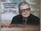 Shostakovich Fifth & Tenth Symphonies Berglund; 1976 UK;SLS 5044; 2xLP Box; Quad