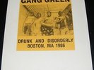 Gang Green Drunk and Disorderly Boston  KBD hardcore  punk record 1st press 1986