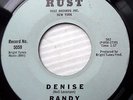 RANDY doowop 45 DENISE b/w COME BACK first pressing RUST stamped matrix cc1366