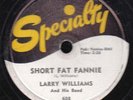 78-ROCK-LARRY WILLIAMS-HIGH SCHOOL DANCE/SHORT FAT FANNIE on SPECIALTY