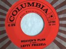 Teen Popcorn 45 Lefty Frizzell heaven's plan Rare Orig *VG+