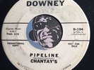 CHANTAY'S Surf rare promo 45 Downey #104 Pipeline b/w Move It