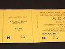 AC/DC 1977 BON SCOTT ORIGINAL MANCHESTER UNSOLD VINTAGE   GIG  TICKET & STUBS