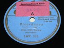 rare 78rpm german COLUMBIA LWX 353 EMIL VON SAUER RICORDANZA LISZT PIANO SOLO EX