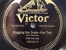 Fred Van Eps RAGGING THE SCALE - FOX TROT 1916  banjo pre war VICTOR 18085 E+