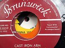 PEANUTS WILSON BRUNSWICK REPRO  LABEL 45  CAST IRON ARM / YOUVE GOT LOVE