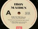 IRON MAIDEN:Run To The Hills/Total Eclipse. RARE Aussie/OZ  7