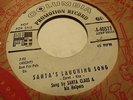 Santas Laughing Song, Santa The Happy Wanderer - White Label Promo 45 rpm Record