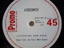 ? VERY RARE PROMO 45 MAXI SINGLE COSTA RICA ?AEROSMITH? LIVING´ON THE EDGE
