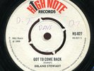 Delano Stewart - Got To Come Back UK High Note 7