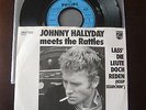 GERMAN PS 7 JOHNNY HALLYDAY / MEETS THE RATTLES LASS' die leute doch reden / rar