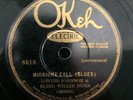 Okeh 8818 Blind Willie Dunn  & Lonnie Johnson  MIDNIGHT CALL E+ 78 rpm