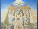 IRON MAIDEN - POWERSLAVE LP Album 1984 Capitol #SJ-12321 Embossed Cover