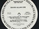 Rare Country 10-inch EP & Insert- David Allan Coe - George Jones- Columbia Promo