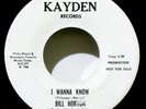 BILL HORTON - HEAR IT - PROMO COPY - I WANNA KNOW / NO ONE CAN TAKE YOUR PLACE
