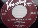 SPANIELS doowop VEE-JAY 45 you gave me peace of mind  Please don't tease bb3380