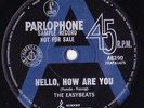 EASYBEATS 45: HELLO HOW ARE YOU/FALLING.. AUSSIE PROMO  PARLOPH  VG+/VG+  1967