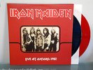 IRON MAIDEN LIVE AT OXFORD APOLLO THEATRE '82 DBL COLOR LP BLUE/RED WAX RARE NM