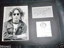 THE BEATLES JOHN LENNON MOUNTED PICTURE & FACSIMILE AUTOGRAPH GRAND LTD. EDITION