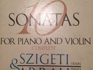SZIGETI ARRAU 4 LP SET Beethoven 10 sonatas PIANO VIOLIN COMPLETE SRV 300