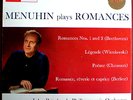 MENUHIN PLAYS ROMANCES,BEETHOVEN,BERLIOZ,CHAUSSON,HIS MASTER VOICE,ASD 618,UK,LP