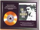 ELVIS PRESLEY 'HEARTBREAK HOTEL' SIGNED GOLD PRESENTATION DISC