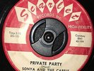 Sonya & The Capris on Scarlet  R&B GIRL GROUP DOO WOP 45 super rare