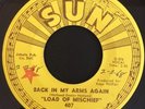 Sun Records #407 Nm 45 Load Of Mischief Back In My Arms Again