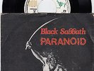 BLACK SABBATH PARANOID  / B. SNOWBLIND RARE RECORD YUGOSLAVIA 7' PS 45 rpm