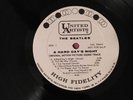 Rare Beatles A Hard Days Night White Label Promo