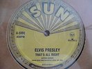 Elvis Presley- That´s all right mam- SUN- 10 inch- 45 RPM- TOP